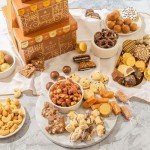 Gift Basket, Gift Tower, Chocolate Candy Snack Treat Gift Box Assortment - Men, Women, Corporate, Office, Employee, Appreciation, Thank You, Party- Bonnie and Pop (Chocolate)