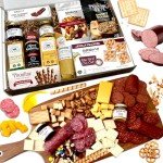 GiftWorld Deluxe Meat and Cheese Gift Basket, Charcuterie Food Items, Meat Cheese Assortment, Food Gifts for Men, Tailgating, Business, Congratulations, Care Packages and Mothers Day Gifts for Mom
