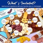 GiftWorld Deluxe Meat and Cheese Gift Basket, Charcuterie Food Items, Meat Cheese Assortment, Food Gifts for Men, Tailgating, Business, Congratulations, Care Packages and Mothers Day Gifts for Mom