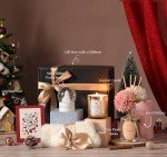 Birthday Gifts for Women,Mothers Day Gifts for Mom,Includes Scented Candle Reed Diffuser Fuzzy Socks Snow Globe Decor Flowers Gift Wrap Boxes