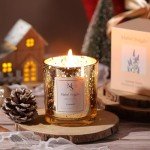 Birthday Gifts for Women,Mothers Day Gifts for Mom,Includes Scented Candle Reed Diffuser Fuzzy Socks Snow Globe Decor Flowers Gift Wrap Boxes