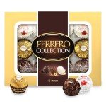Ferrero Rocher, 12 Count, Premium Gourmet Assorted Hazelnut Milk Chocolate, Dark Chocolate and Coconut Chocolates, Chocolate Gift Box, 4.6 oz
