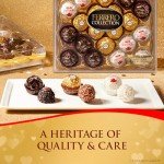 Ferrero Rocher, 12 Count, Premium Gourmet Assorted Hazelnut Milk Chocolate, Dark Chocolate and Coconut Chocolates, Chocolate Gift Box, 4.6 oz