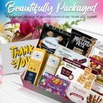 GiftWorld Thank you Meat and Cheese Basket - Gourmet Food Gifts for Gratitude, Appreciation Basket for Men, Women, Couples, Families, Coworkers, Easter and Employees Appreciation Gifts