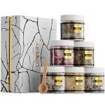 Epsom Bath Salts Gift Set, Relaxing Spa Salt W/Essential Oils, Mothers Day Gifts for Mom, Wife - Lavender, Eucalyptus, Lemon Basil, Coconut, Tea Tree, Honey Almond Salt, Self Care Gifts for Women