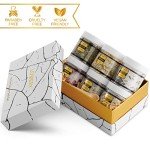 Epsom Bath Salts Gift Set, Relaxing Spa Salt W/Essential Oils, Mothers Day Gifts for Mom, Wife - Lavender, Eucalyptus, Lemon Basil, Coconut, Tea Tree, Honey Almond Salt, Self Care Gifts for Women
