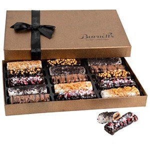 Barnetts Mothers Day Chocolate Gift Baskets for Mother, Wife, Daughter, Grandmother, 15 Crepes Cookie Chocolates Candy Box, Gourmet Chocolate Covered Cookies Holiday Gifts, Spring Candy Basket Gifts Ideas, Mom, Husband, Grandma Food Delivery Ideas