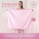 Baby Shower Gifts for Girls - Premium 10-Piece Baby Bundle | Baby Girl Gifts & Baby Gifts for Girls Newborn 0-6 Months | Keepsake Set with Blanket, Bibs, Lovey, Rattle & More