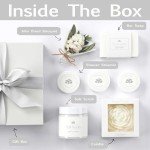 LaurGifts Sweet Coconut Spa Gift Baskets for Women – Luxury Birthday Bath Gifts for Mom, Wife, Sister, Friend - Self-Care and Relaxation Mother’s Day Gifts - Gift Baskets for Her for All Occasions