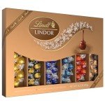 Lindt LINDOR Deluxe Assorted Chocolate Candy Truffles Gift Box, 15.2 oz., Full Size