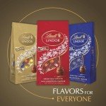 Lindt LINDOR Deluxe Assorted Chocolate Candy Truffles Gift Box, 15.2 oz., Full Size