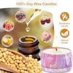 Candles Gifts for Women, 6 Pack Scented Candles for for Home Scented, Natural Soy Wax Aromatherapy Candle Gift Set for Christmas, Friends Birthday, Mothers Day, Teacher Appreciation Gifts