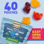 Mott's Fruit Flavored Snacks, Easter Basket Stuffers, Animals Assorted Fruit, Gluten Free Snack, Family Pack, 40 Ct, 32 oz