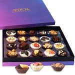 Gourmet Chocolate, Chocolate Gift Box for Her & Him, 20 Fancy Belgian Truffles, 8 Unique Flavors, Dessert Candy Gift Basket