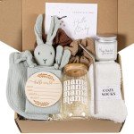 New Mom Gifts & Baby Shower Gifts for Girls, 7-Piece New Mom Gift Basket After Birth, Pregnancy Gifts for First-Time Moms, Expecting Mom - New Mom Care Package After Baby, Postpartum Gifts for Mom