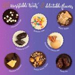 Gourmet Chocolate, Chocolate Gift Box for Her & Him, 20 Fancy Belgian Truffles, 8 Unique Flavors, Dessert Candy Gift Basket