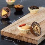 Gourmet Chocolate, Chocolate Gift Box for Her & Him, 20 Fancy Belgian Truffles, 8 Unique Flavors, Dessert Candy Gift Basket