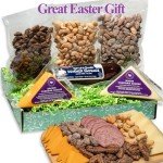 Sausage, Cheese and Nuts Gift Basket for Men, Women, Cashews, Almonds, Maple Pecans, 2 Cheeses, Summer Sausage - Birthday Gift for Men, Women, Family, Friends, Charcuterie