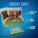 Sausage, Cheese and Nuts Gift Basket for Men, Women, Cashews, Almonds, Maple Pecans, 2 Cheeses, Summer Sausage - Birthday Gift for Men, Women, Family, Friends, Charcuterie