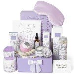 Lavender Spa Gifts Set, 11 Pcs Bath Gift Set for Women, Relaxing Spa Gifts, Bath Spa Gift Basket for Women, Self Care Gifts, Care Package, Home Spa Products, Birthday Gifts for Women, Lavender Gifts