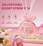 Birthday Gifts for Women, Mothers Day Gifts for Mom Daughter, Valentines Gift for Wife Girlfriend, Christmas Stocking Stuffers, Rose Candle Reed Diffuser Gift Set for Her