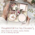 LaurGifts Orchid & Jasmine Spa Gift Baskets for Women – Luxury Birthday Bath Gifts for Mom, Wife, Sister, Friend - Self-Care and Relaxation Mother’s Day Gifts - Gift Baskets for Her for All Occasions