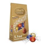 Lindt LINDOR Assorted Chocolate Truffles, Chocolate Candy with Smooth, Melting Truffle Center, Great for Gift Giving, 5.1 oz. Bag (6 Pack)