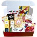 GiftWorld Happy Birthday Box For Him or Her Includes Delicious Meats, Cheese, Pretzels, Popcorns, Cookies, and More | Meat and Cheese Gift Basket - Charcuterie Board Food, Birthday Food Gifts Assortment For Men, Women, Brother, Sister, Daughter, Son, Mom, Dad and Celebrations