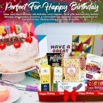GiftWorld Happy Birthday Box For Him or Her Includes Delicious Meats, Cheese, Pretzels, Popcorns, Cookies, and More | Meat and Cheese Gift Basket - Charcuterie Board Food, Birthday Food Gifts Assortment For Men, Women, Brother, Sister, Daughter, Son, Mom, Dad and Celebrations