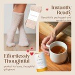 Unboxme Get Well Gift Box - USDA Organic Get Well Soon Self Care Package for Women | Fluffy Socks, Mug, Lemon & Ginger Tea Set, Sea Salt, Sage Scented Candle, Sending Hugs Card | Feel Better Basket