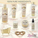 Mother's Day Spa Gift Basket for Women, Vanilla Bath & Body Set, Christmas & Birthday Gift, Includes Shower Gel, Body Lotion, Hand Cream, Body Scrub, Message Oil, Candle, Eye Mask, Confetti