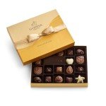 Godiva Chocolatier Gold Ribbon 18-Piece Assorted Chocolate Gift Box – Gourmet Chocolate Candy Variety Pack – Dark Caramel, Milk Chocolate, Nuts– Gift Basket for Mother’s Day, Birthday and Anniversary