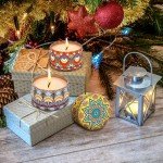 3 Packs Scented Candles Set, Soy Wax Stress Relief Aromatherapy Candles, Relaxation Gift Baskets for Women, Great Gift Ideal for Thanksgiving Christmas House Warming and Birthday