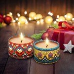 3 Packs Scented Candles Set, Soy Wax Stress Relief Aromatherapy Candles, Relaxation Gift Baskets for Women, Great Gift Ideal for Thanksgiving Christmas House Warming and Birthday