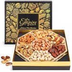 Nuts Gift Basket - Gourmet Nut Mix Gift Box, 7 Section Snack Basket with Assorted Nuts, Premium Nut Mix, Thoughtful Gifts for Holidays, Birthdays and Special Occasions