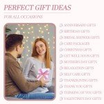 EXTALOW Spa Gifts for Women Bath and Body Gift Basket Mothers Day Gifts Rose Home Spa Set Self Care Gifts for Mom Sister Her Wife Birthday Gift for Women Spa Kit Care Package Thank You Gifts