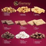 KREMERY Creamy Chocolate Cravings - Mothers Day, Chocolate Covered Pretzels & Caramel Popcorn Gift Basket, in Seagrass Tray + Ribbon (Premium, 2.5 lbs) Birthday Care Package - Kosher Dairy, USA Made