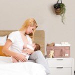 PeraBella Baby Diaper Caddy Organizer with Handle, Newborn Baby Essentials Registry Search Must Haves, Shower Gift Basket Boy&Girl, Portable Diaper Storage Basket Bin for Wipes, Car Caddy Organizer