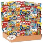 Snack Box Care Package (120 Count) Mother's Day Variety Snacks Gift Box - College Students, Military, Work or Home - Chips Cookies & Candy! shellys delight