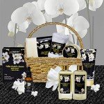 Mothers Day Gift Basket for Mom, Bath and Body Gift Basket for Women and Men – Orchid & Jasmine Home Spa Set With Body Scrubs, Lotions, Oils, Gels and More - Care Package for Women & Men - 9 Piece Set