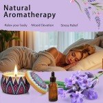 Scented Candles Gift Set, 4 Pack Aromatherapy Candles, Stress Relief Gifts for Women, Up to 120H Burning, Candles for Home Scented, Ideal for Birthday, Diwali, Christmas Gifts