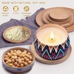 Scented Candles Gift Set, 4 Pack Aromatherapy Candles, Stress Relief Gifts for Women, Up to 120H Burning, Candles for Home Scented, Ideal for Birthday, Diwali, Christmas Gifts
