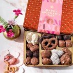Mothers Day Chocolate Gift Basket, Food Gifts Arrangement Platter, Gourmet Snack Box, Mom, Her, Grandmother, Mother - Bonnie & Pop