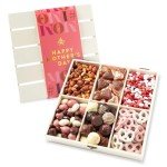 Mothers Day Gift Basket | Candy and Nut Sweet and Savory Gourmet Snack Box | Chocolate Flowers and Candy | Best Gift Idea for Mom, Women, Her, Mother, Grandmother- Bonnie and Pop