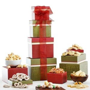 Broadway Basketeers 4 Box Gourmet Food | Tower Snacks | for Women, Men, Families, College – Delivery for Holidays, Appreciation, Thank You, Christmas, Corporate, Get Well Soon Care Package