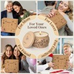 WarmEmbrace Scented Candles for Mom Women, 17.6oz Romantic Candles for Women Girl Candle Set, 120H Burning, Soy Candle for Home Scented, Lavender | Vanilla | Rose & Sandalwood | Jasmine - 4 Pack