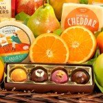 A Gift Inside Sympathy Orchard Delight Fruit and Gourmet Gift Basket
