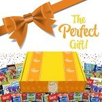 Snack Box Care Package (120 Count) Father's Day Variety Snacks candy Gift Box - College Students,Back to school Military, Work or Home - Chips Cookies & Candy! Sweet Choice