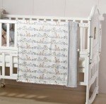 CREVENT Baby Welcome Gift Set Storage Basket with Two Blankets+ A Security Blanket + A Taggie + A Gift Bag with Ribbon (Ivory)