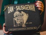 Yukon Gift Basket by Dan the Sasuageman - Featuring Naturally Smoked 100% Beef Summer Sausages, Wisconsin Cheddar Cheese, Specialty Sweet Hot Mustard, Grainy Dijon, Flavor Infused Almonds, Crackers, and Sweets